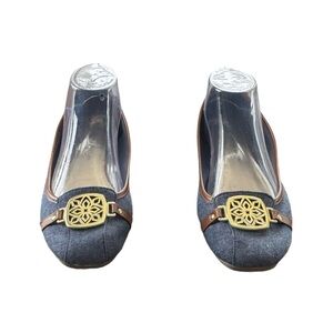 Christian Siriano For Payless Womens Flats Denim Size 8 1/2 Wide